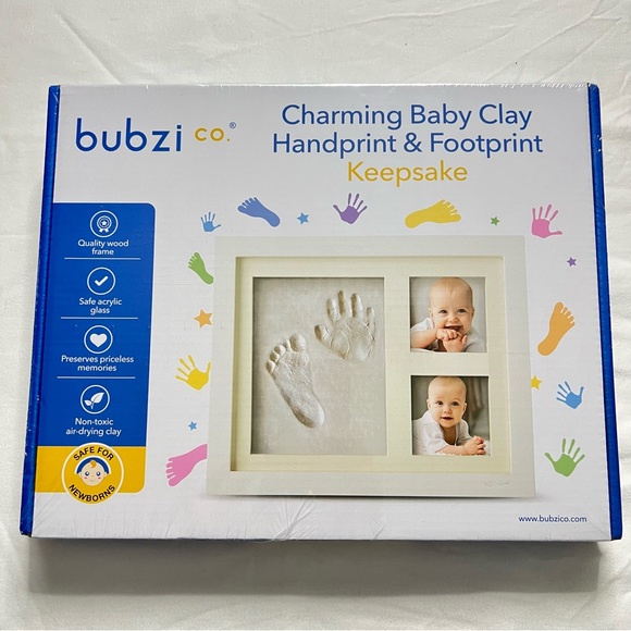 Baby’s Footprint and Handprint Keepsake - Picture 1 of 3